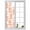 Orange, variant on Sage Green Fruit Window Privacy Film, Vintage Plant Nature Botanical Flower Static Cling UV Sun Blocking Heat Control Window Tint, Non-Adhesive One Way Windows Privacy Cover 19.6''x39.3''