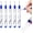 Blue, variant on 5PCS Long Head Deep Hole Markers,Long Head Deep Hole Marker Pens, 20mm DeepReach Longs Nose Markers,Waterproof Construction Marker Marking Tool,Permanent,Metal Marking Pens