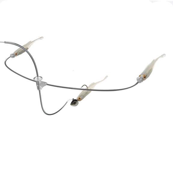 Berkley Triple Minnow Rig Kit, 3in, White Shiner