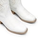 thumbnail image 4 of Botas DREAM PAIRS Vaqueras con Punta Cuadrada y Bordado en Blanco, 4 of 6