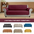 thumbnail image 5 of SHANNA 1/2/3 Seater Quilted Sofa Couch Cover Pad Water Resistant Slipcover Furniture Protector Pet Mat for Kids Dogs Pets（Wine Red）, 5 of 11