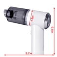 thumbnail image 3 of Gecau Portable Handheld Wireless Car Vacuum Cleaner Non-Toxic ction Vacuum Cleaner White 7.2x6.4 Inch Home Gadgets, 3 of 5