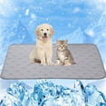 thumbnail image 4 of Tapete refrescante de seda helada para perros y gatos - Almohadilla refrescante lavable para cama | Sofá | Asiento de coche y suelo | Manta refrescante de 70 x 50 cm, 4 of 7