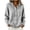 01-Gray, variant on Cardigan Sweaters for women Button Up Long Sleeve Cute Knitted Hoodies Sweater Drawstring Fall Outerwear