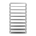 thumbnail image 5 of [US-W]10 Tiers Shoe Rack with Dustproof Cover Closet Shoe Storage Cabinet Organizer Gray, 5 of 12