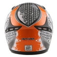 thumbnail image 6 of 1STORM MOTORCYCLE BIKE FULL FACE HELMET HG335 BOOSTER SKULL ORANGE, 6 of 6