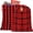 Multicolor, variant on 2pcs Cotton Santa Bag, 28x20 inch Plaid Fabric Drawstring Christmas Bags, Reusable Cloth Wrapping Bag with Gift Tag for Xmas Presents