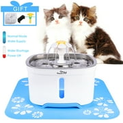 BeaconPet Flower Fountain 16 L Plastic Pet Water Fountain with Charcoal Filter & AC Adapter