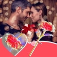 thumbnail image 4 of JASKFLY Colorful Luminous Rose Artificial Flower Home Decor Gift with Colorful Lights Seven Color Glowing Red Rose, 4 of 9