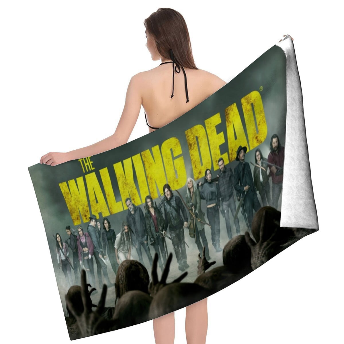the walking dead Gifts Beach Towel for Women Girl Birthday Inspired Fan Bath Outdoor Music Lover
