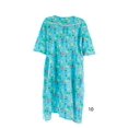 thumbnail image 1 of Women's Adaptive Flannel Backwrap Gown (Small, Fun Prints with Blue Background - 10), 1 of 1