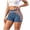 Underpant # Dark Blue, variant on Womens Biker Shorts High Waisted Mesh Side Cutout Seamless Shaping Panty Breathable Material Firm Support Daily Foundation Piece Versatile Garment Wardrobe Staple Essential