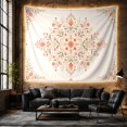 thumbnail image 6 of Radial Floral Mandala With Occupies Entire Pale Soft, Mystical Fantasy for Space Lovers, Galaxy Room Decor, Mother's Day Gift, Tapestry Wall Hanging for Bedroom and Dorm, 6 of 7