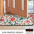 thumbnail image 3 of Pioneer Flower Floral Print Pattern Door Rugs,Washable Non Slip Door Mats Indoor,Decorative Door Mats,Entry Mat Indoor for Entrance,Bedroom,Kitchen,Bathroom,30"x17", 3 of 6