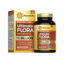 Ultimate Flora Everyday Probiotic Capsules | 60 Count for Men and Women | by Renew Life