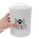 thumbnail image 2 of BRIGHTFUFU Recipiente hermético para comida de perro con tapa para encimera de cocina, tarro metálico para golosinas, contenedor de hierro para comida seca de cachorros para dueños de mascotas., 2 of 7