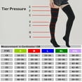 thumbnail image 6 of 23-32mmHg Leg Compression Sleeve Socks Thigh High Varicose Stockings Antislip, 6 of 10