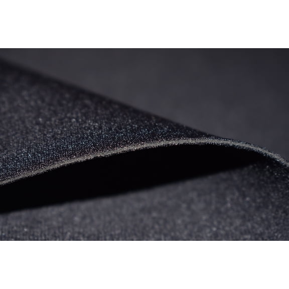 1mm Black Neoprene Fabric Cloth, Scuba Wetsuit Material, Stretch Nylon Neoprene Fabric For Sewing By The Square Ft. Thin Foam Rubber Sheets, Sponge Neoprene Material (Black, 4' x 4')