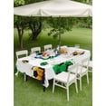 thumbnail image 4 of Outdoor Tablecloth with Umbrella Hole for Patio/Picnic/Party/Camping, Watercolor Football Waterproof Table Cloth Rectangle Table Cover Washable, Art Modern Sporty Aesthetic (60"x 102"), 4 of 9