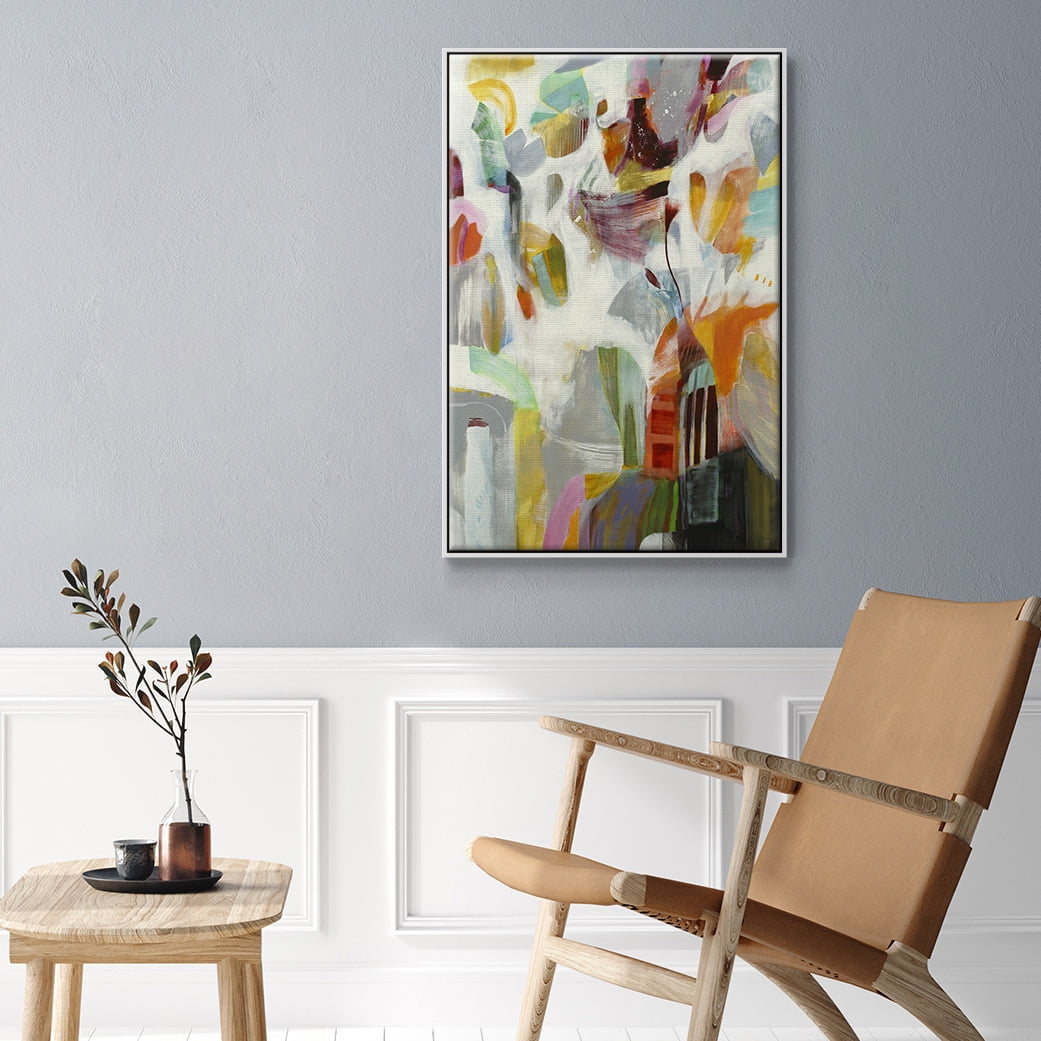 Renewal Framed Premium Gallery Wrapped Canvas - Ready to Hang - 17 x 25 - White Floating Frame