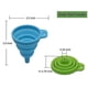thumbnail image 3 of Embudo plegable de silicona, Juego de 4, pequeños y grandes, utensilios de cocina, embudo plegable para botella de agua, transferencia de líquidos, grado alimenticio, 3 of 5