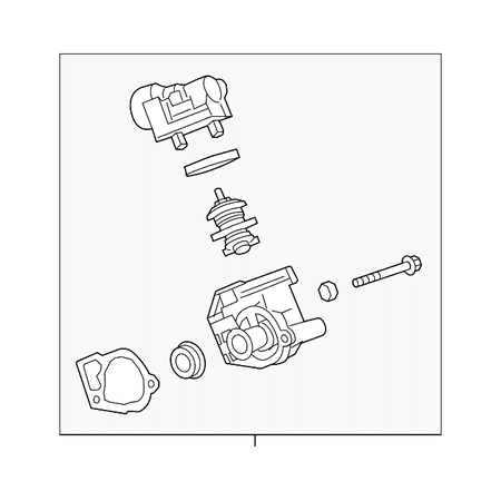 Genuine Oe Gm Thermostat Housing 12652327 Walmart Com