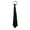 Black, variant on Mens Plain Satin Tie Pre-tied Adjustable Zipper Necktie for Business and Wedding Black One Size