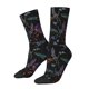thumbnail image 1 of Fotbe Lavender Flowers Calcetas Largas con Estampado para Hombre y Mujer – Calcetas de Compresión Transpirables y Elásticas, Viajar y Uso Diario Talla 5-11, 1 of 6