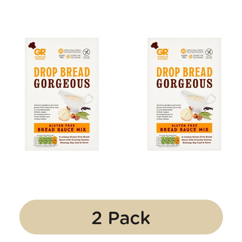 Gordon Rhodes Drop Bread Gorgeous Gluten Free Bread Sauce 125g, British Import (Pack of 2)