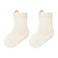 thumbnail image 1 of TZEWGL Breathable Baby Solid Color Socks Soft Mesh Toddler Socks With Stretch Comfortable Everyday Infant Socks For Boys Girls size 2-3T, 1 of 2