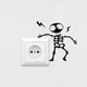 thumbnail image 2 of Advancent Pegatina para interruptor de luz, autoadhesiva, impermeable, calcomanía decorativa para pared, atmósfera aterradora, póster para ventana, Decoración del hogar uno Advancent JJ9884-00, 2 of 6