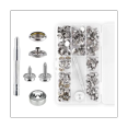 thumbnail image 1 of Ensemble de 120 Pcs de Boutons-Pression, Boutons-Pression en Toile Marine avec 2 Pcs d'Outils de Réglage Boutons-Pression en Acier Inoxydable Boutons-Pression avec Vis, 1 of 7