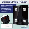 thumbnail image 4 of Báscula de grasa corporal EnerPlex Fit 2020 con Bluetooth, báscula digital inteligente para medir la composición corporal, inalámbrica, con aplicación para smartphone, color negro, 4 of 5