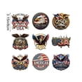 thumbnail image 3 of JHyouerji 9 Pcs 4th of July Ornaments Patriotic Wooden Tree Hanging Ornaments for Memorial Day Red White Blue Independence Day 250th Anniversary Decor, 3 of 6