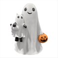 thumbnail image 1 of Figura de resina de fantasma espeluznante de Halloween con calabaza y abrazado para fiesta, hogar, dormitorio, estante, mesa., 1 of 5
