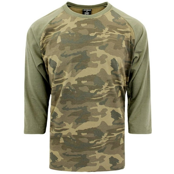 Victorious Men's Baseball Raglan T-Shirt 3/4 Sleeves Jersey