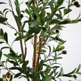 thumbnail image 7 of Nearly Natural Potted Artificial Olive Tree with Handmade Jute Planter - 7' - Green, 7 of 7