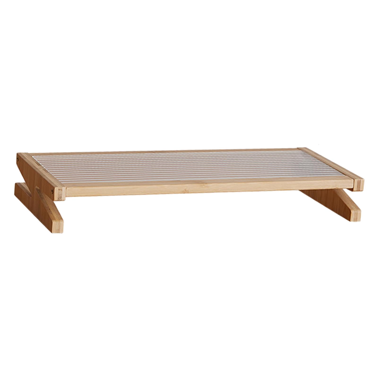 Wzmzjy Monitor Stand Riser Computer Stand Wood Holder Stable for Computer Laptop Large 50cmx22cmx7cm
