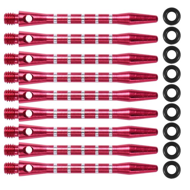 EIGTHTAIL 2BA Thread Aluminum Dart Shafts 20 PCS Set Metal Rod Darts Accessories Aluminium Alloy Red