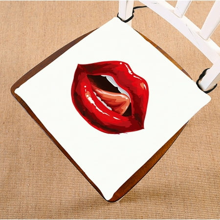 

ECZJNT Licking Lips seat pad chair pads seat cushion 16x16 Inch