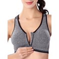 thumbnail image 4 of Deago Women’s Impact Sport Bra Removable Padded Breathable Gym and Yoga Racerback With Zipper Front, 4 of 9