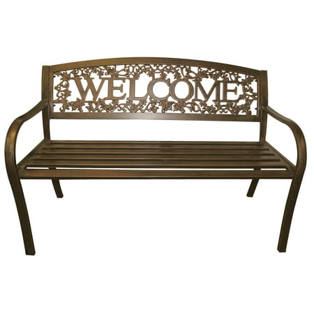 bench welcome metal leigh tx indoor country outdoor dialog displays option button additional opens zoom