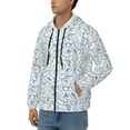 thumbnail image 3 of Vsdgher Fitness Guru Mens Hoodies Zip Hoodie, Hoodies for Men, Zip-up Hooded Sweatshirt-XX-Large, 3 of 5