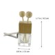 thumbnail image 4 of 4pcs Botellas de aroma Difusor de aceites esenciales Decoraciones Botellas de perfume para automóvil, 4 of 8