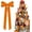 Orange, variant on QENASHAING 12Pcs Burgundy Velvet Bows Christmas Tree Decorations,5in x 10in Xmas Ornaments for Tree Home Coquette Room Birthday Party Front Door Wedding Holiday Decor