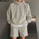 thumbnail image 2 of INCERUN 2024 Conjuntos de estilo coreano Moda para hombre Sudadera con capucha Pantalones cortos Ropa de calle informal Sudadera con capucha para hombre Conjuntos de dos piezas S-5XL, 2 of 5