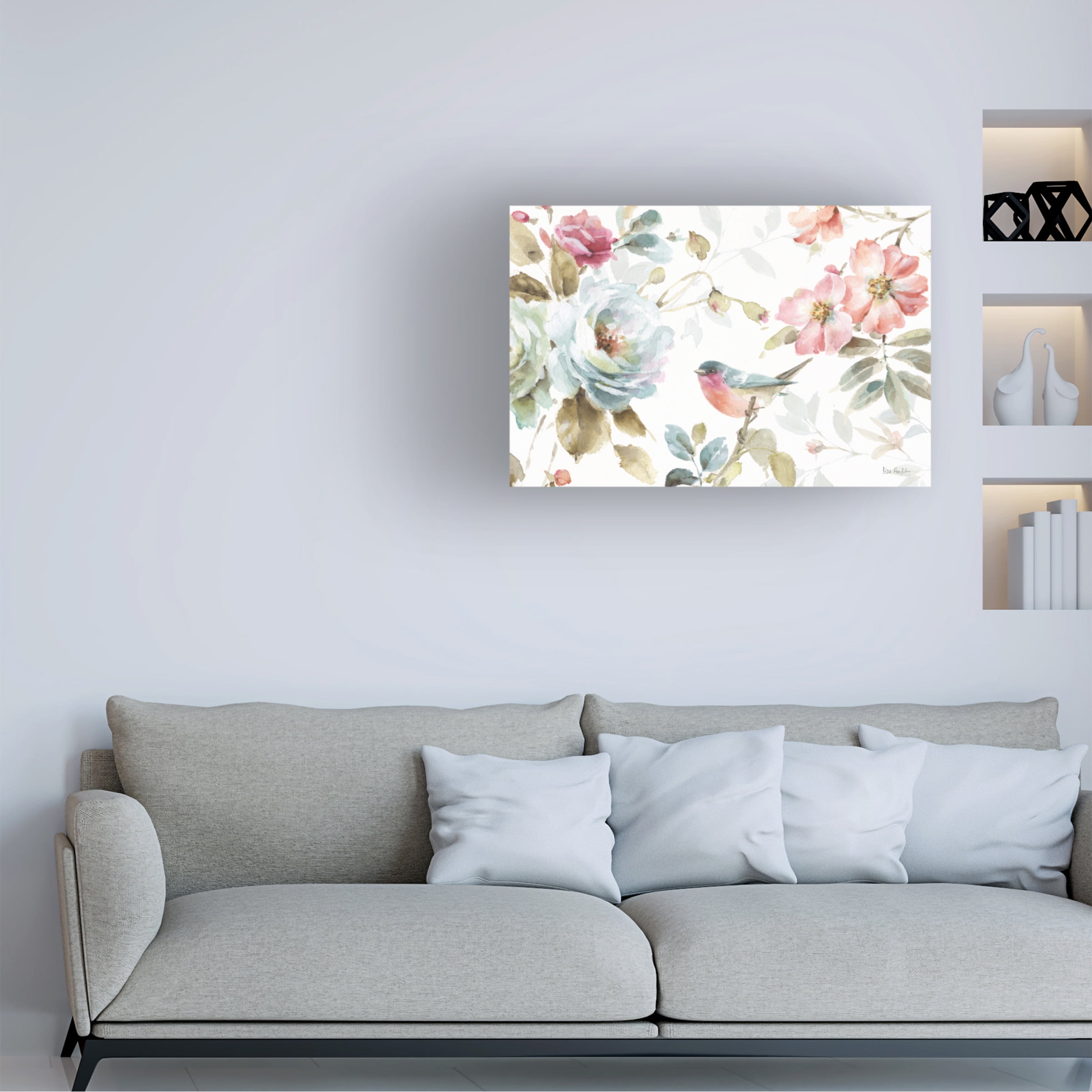 Trademark Fine Art Lisa Audit Beautiful Romance IV Canvas Wall Art - 30x47