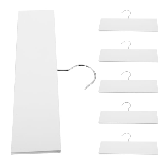 Milisten 6Ud Fabric Sample Organizer White Hanging Rack for Textile Store and Retail Sample Management
