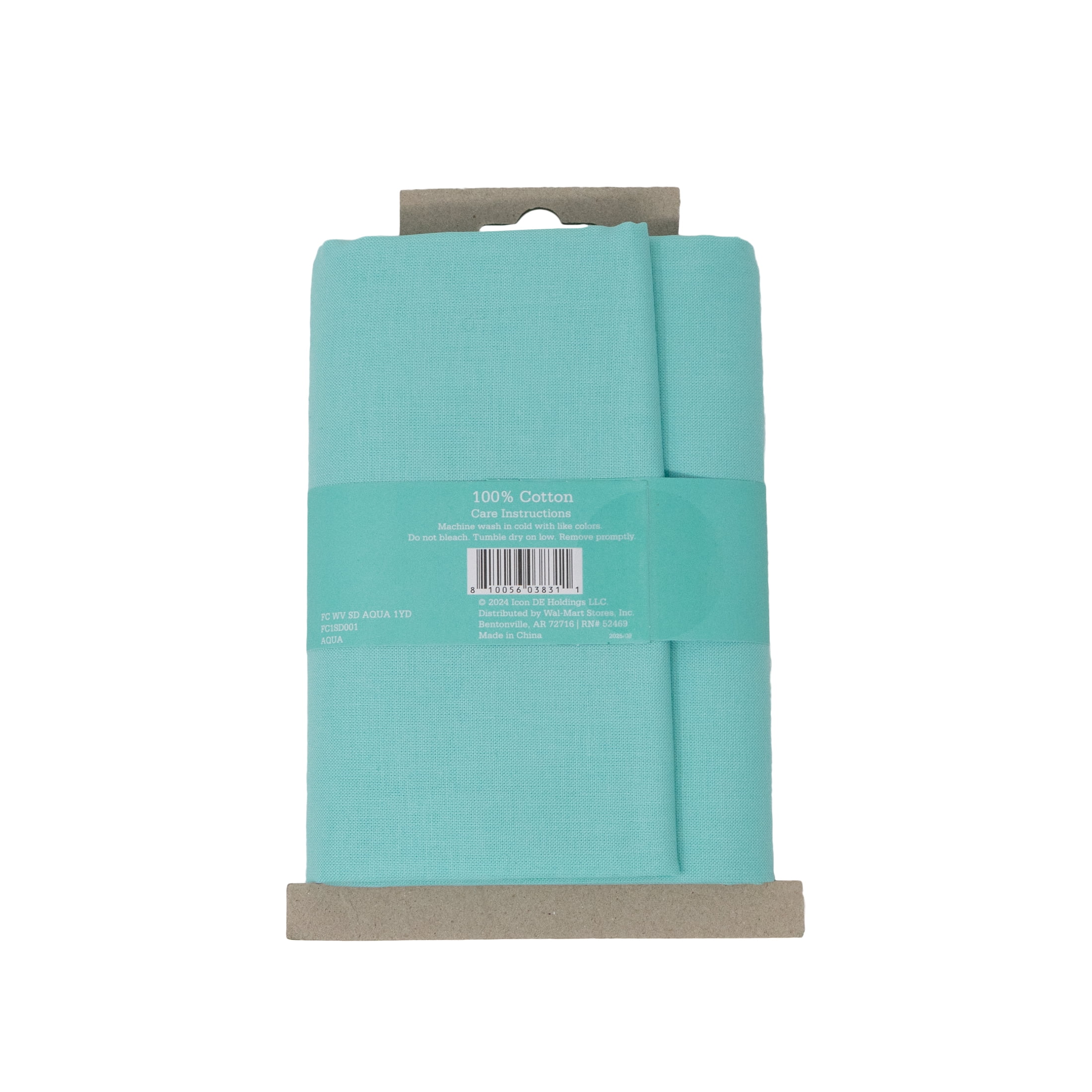 (2 pack) Waverly Inspirations 1 Yard Cut 100% Cotton Solid Fabric Solid Aqua 44" Wide for Quilting & Sewing