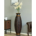 thumbnail image 3 of Tall Bamboo Floor Standing Vase with Wicker Woven Design 39 Inch High, 3 of 8